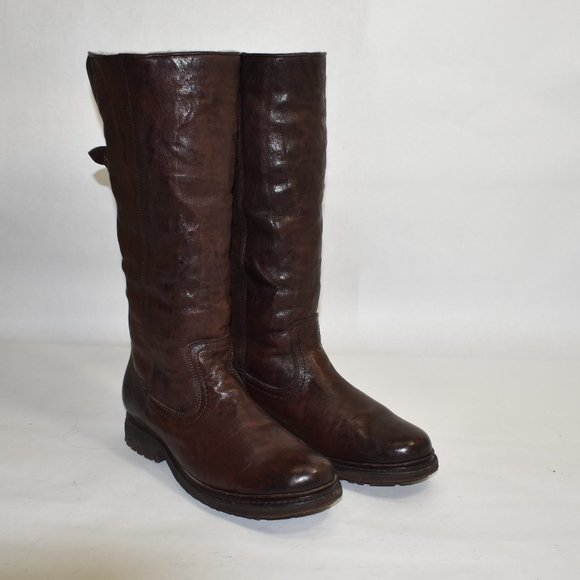 frye valerie shearling pull on